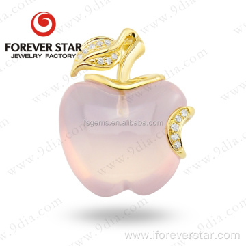 Wholesale Jewelry Rose Quartz necklace pendant